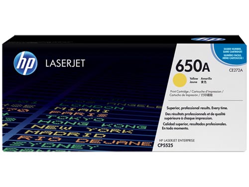 Mực in HP 650A Yellow Original LaserJet Toner Cartridge(CE272A)